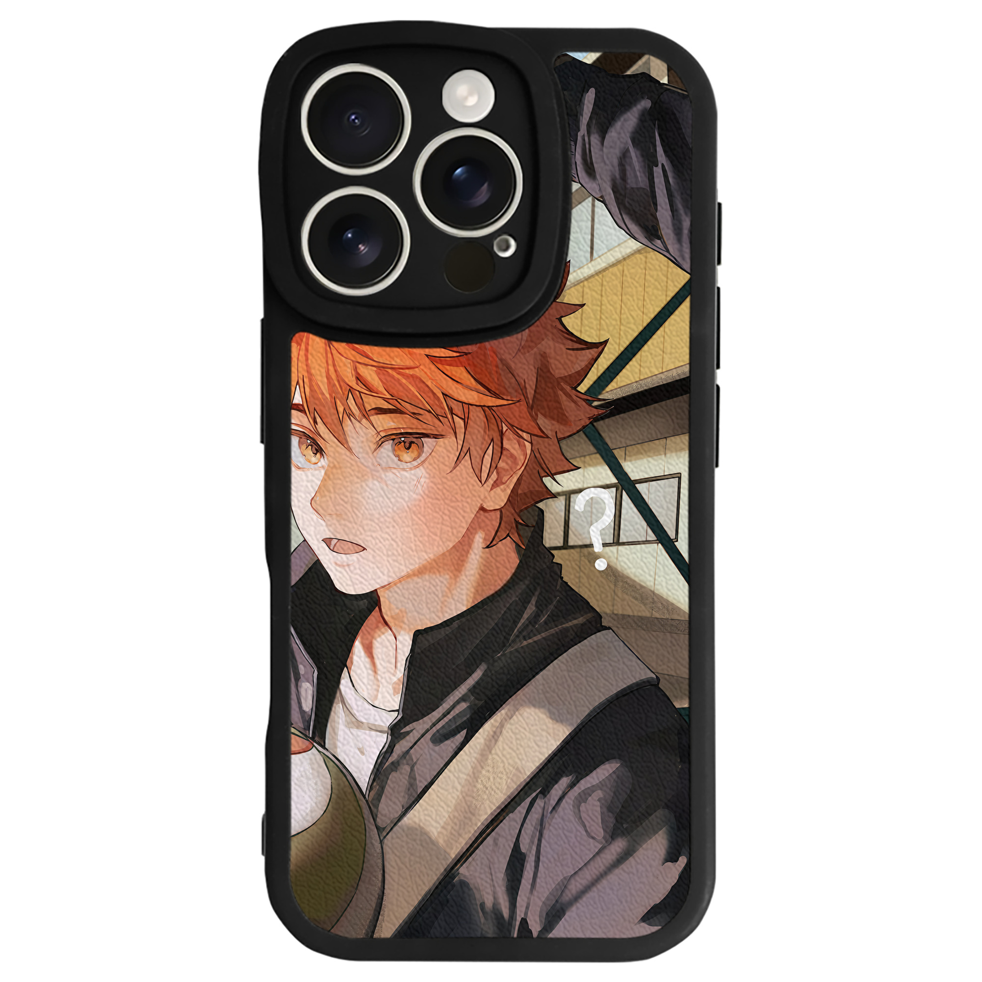 （画像用） ハイキュー!! Haikyu!! 【iPhone 16シリーズ対応】シリコンスマホケース（レザー調） 材質：シリコン